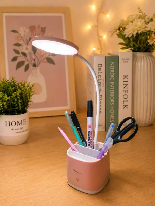 Desk LED Lamp with Pen Holder